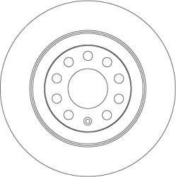 TRW Disc Frana Df4434 Audi A6 C6