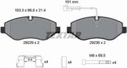 TEXTAR Set Placute Frana, Frana Disc 2922902 Nissan Cabstar/Nt400 Cabstar