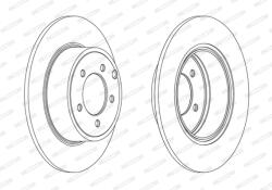 FERODO Disc Frana Ddf1763C Chrysler 200/Sebring Dodge Caliber Jeep Compass/Patriot (DDF1763C)