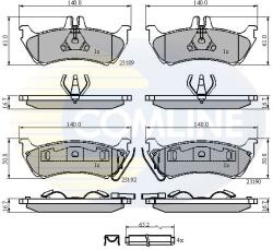 COMLINE Set Placute Frana, Frana Disc Cbp31148 Mercedes-Benz M-Class