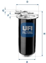 UFI Filtru Combustibil 55.411. 01 Nissan Nt500 Renault Trucks D