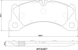 BREMBO Set Placute Frana, Frana Disc P65047 Porsche Macan/Panamera