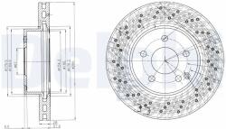 DELPHI Disc Frana Bg4142C Mercedes-Benz C-Class/C-Class T-Model/E-Class/E-Class T-Model