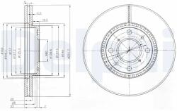DELPHI Disc Frana Bg4049C Opel Agila Suzuki Splash/Swift Iii Vauxhall Agila Mk Ii (BG4049C)