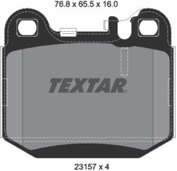 TEXTAR Set Placute Frana, Frana Disc 2315702 Maserati Quattroporte V