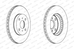 FERODO Disc Frana Ddf1149C Faw (Tianjin) Vela/Vizi Toyota Echo/Ist/Mr2 Iii/Will Cypha I