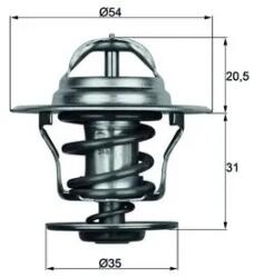 MAHLE Termostat, Lichid Racire Tx1587D Aro 10 Audi 100 C3/100 C4/80 B2/80 B3/80 B4/A2 (TX1587D)