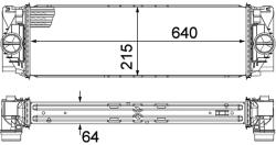 MAHLE Intercooler, Compresor Ci368000P Mercedes-Benz Sprinter 3, 5-T/Sprinter 3-T