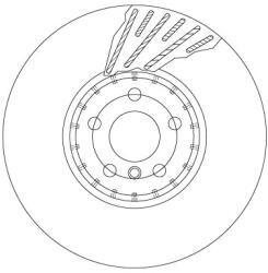 TRW Disc Frana Df6890S Bmw 3/3 Touring/4/5/5 Touring/6 Gran Turismo/7/8/8 Gran/X3/X4 (DF6890S)