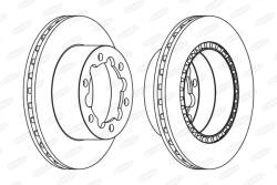BERAL Disc Frana Bcr312A Mercedes-Benz Sprinter 4, 6-T/Sprinter 5-T Vw Crafter 30-35 (BCR312A)