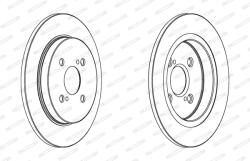 FERODO Disc Frana Ddf1781C Aston Martin Cygnet Toyota Iq/Ractis/Verso/Yaris