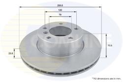 COMLINE Disc Frana Adc1728V Bmw 1/3/Z4 (ADC1728V)