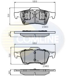 COMLINE Set Placute Frana, Frana Disc Cbp0946 Ford C-Max/Focus C-Max/Tourneo Connect
