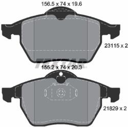 TEXTAR Set Placute Frana, Frana Disc 2311502 Chevrolet Vectra Holden Calibra/Vectra