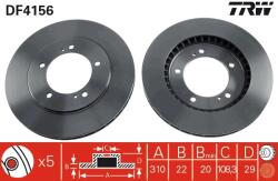 TRW Disc Frana Df4156 Suzuki Grand Vitara I/Grand Vitara I Autoturism De Teren,