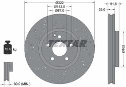 TEXTAR Disc Frana 92277705 Mercedes-Benz Cls/Cls Shooting Brake