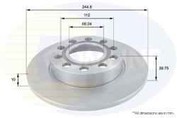 COMLINE Disc Frana Adc1446 Audi 80 B4/A4 B5/A4 B6/A4 B7/Coupe B3 Seat Exeo (ADC1446)