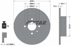 TEXTAR Disc Frana 92034203 Alfa Romeo 164 Chrysler Delta Fiat Bravo/Bravo Ii/Croma