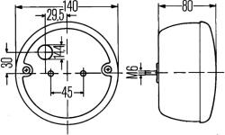 HELLA Lampa Spate Dreapta 2Sd001685-211 Fendt Vario Mercedes-Benz Agl/Lp (2SD001685-211)