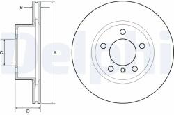 DELPHI Disc Frana Bg4645C Bmw 1/3/3 Gran Turismo/4/4 Gran (BG4645C)