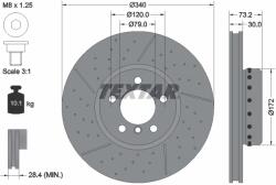TEXTAR Disc Frana 92265025 Bmw 1/2/3/3 Gran Turismo/4/4 Gran Bmw (Brilliance) 3 Series (92265025)