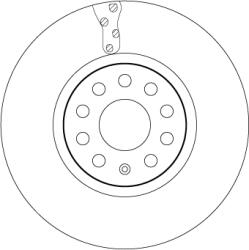 TRW Disc Frana Df6695S Seat Alhambra/Tarraco Skoda Kodiaq I Skoda (Svw) Kodiaq