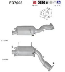 AS Filtru Funingine/Particule, Sist. De Esapament Fd7008 Vw Touareg