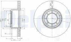 DELPHI Disc Frana Bg4102 Iveco Daily Iv/Daily V/Daily Vi