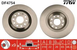 TRW Disc Frana Df4754 Audi A3/Q2/Q3/Tt Cupra Ateca/Formentor/Leon/Leon Sportstourer