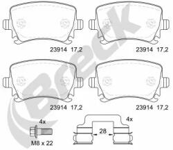BRECK Set Placute Frana, Frana Disc 239140070410 Audi A3/A6 C6/Tt Seat Leon Vw Cc B7