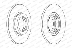 FERODO Disc Frana Ddf1076C Chevrolet Matiz/Spark Chevrolet (Sgmw) Spark Daewoo Matiz (DDF1076C)