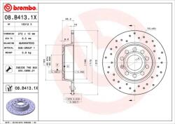BREMBO Disc Frana 08. B413.1X Audi A1/A3/Q2/Tt Audi (Faw) A3/A3L/Q2L Cupra Formentor