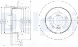 DELPHI Disc Frana Bg3910C Mercedes-Benz A-Class/B-Class (BG3910C)