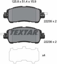 TEXTAR Set Placute Frana, Frana Disc 2223501 Mazda 2 Nissan Kicks Scion Ia