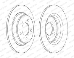 FERODO Disc Frana Ddf1546C Mazda 3/5 (DDF1546C)