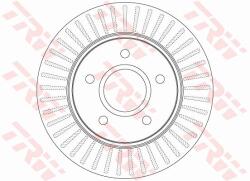 TRW Disc Frana Df6253S Chrysler Voyager V Dodge Journey Fiat Freemont (DF6253S)