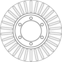 TRW Disc Frana Df7152 Kia Bongo/K2500/K2700 (DF7152)