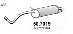 ASSO Toba Esapament Finala 50.7019 Seat Cordoba/Ibiza Iii Skoda Fabia I Vw Polo Iv (50.7019)