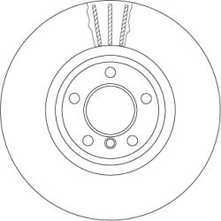 TRW Disc Frana Df6615S Bmw 5/5 Gran Turismo/6/6 Gran/7 (DF6615S)