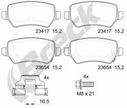 BRECK Set Placute Frana, Frana Disc 234170070410 Chevrolet Astra/Corsa/Corsa Pick-Up (234170070410)