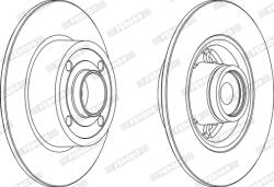 FERODO Disc Frana Ddf1571-1 Renault Clio Iii/Megane Ii/Modus / Modus/Twingo Ii/Wind