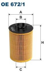 FILTRON Filtru Ulei Oe672/1 Alpina B5/B6/B7 Bmw 5/6/7/X5 Morgan Aero 8/Aeromax