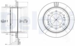 DELPHI Disc Frana Bg3557 Lexus Gx Toyota 4 Runner Iv/Fj Cruiser/Land Cruiser 90/Sequoia (BG3557)