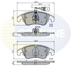 COMLINE Set Placute Frana, Frana Disc Cbp21789 Audi A4 B8/A5/A6 C7/A7/Q5