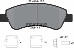 TEXTAR Set Placute Frana, Frana Disc 2395401 Citroën Ami/Berlingo / Berlingo First/C2/C4 (2395401)