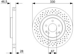 Bosch Disc Frana 0986479C76 Mercedes-Benz C-Class/C-Class T-Model/Clk/Slk
