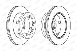 BERAL Disc Frana Bcr191A Mercedes-Benz Sprinter 3-T/Sprinter 4, 6-T/Sprinter 4-T/Vario (BCR191A)