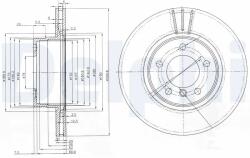 DELPHI Disc Frana Bg3870 Bmw 5