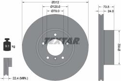 TEXTAR Disc Frana 92176105 Bmw 3/X1 Bmw (Brilliance) 3 Series/X1 Zinoro 1E