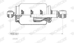 MONROE Amortizor, Suspensie Cabina Cb0284 Man Tga/Tgs I/Tgx I